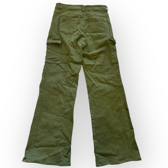 True That 90s Stretch Color Cargo Jeans - Olive - Picture 3 of 4